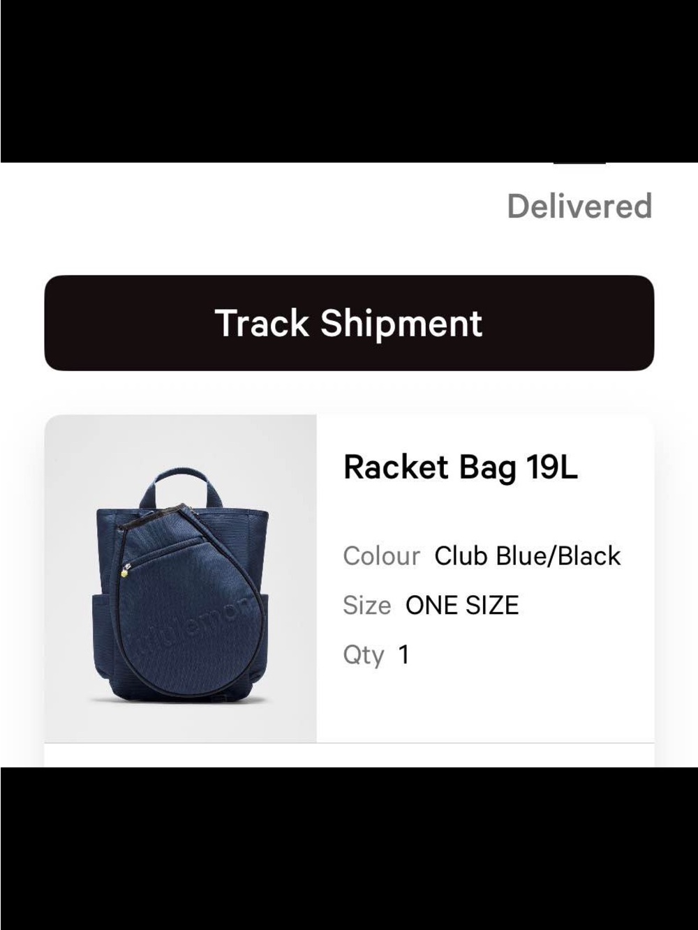 lululemon athletica Club Blue and Black Racket Backpack multiple functional bags